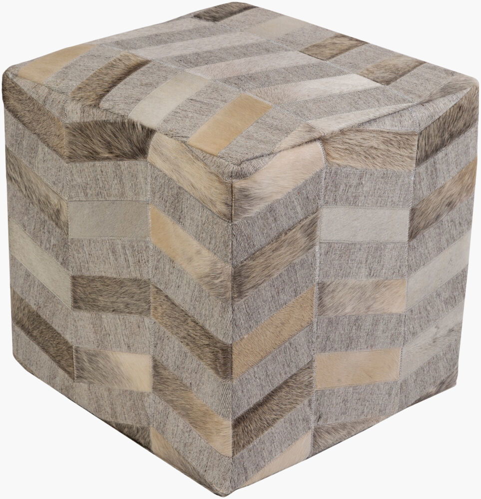 Medora Ottoman, by Surya, 18" width x 18" height
