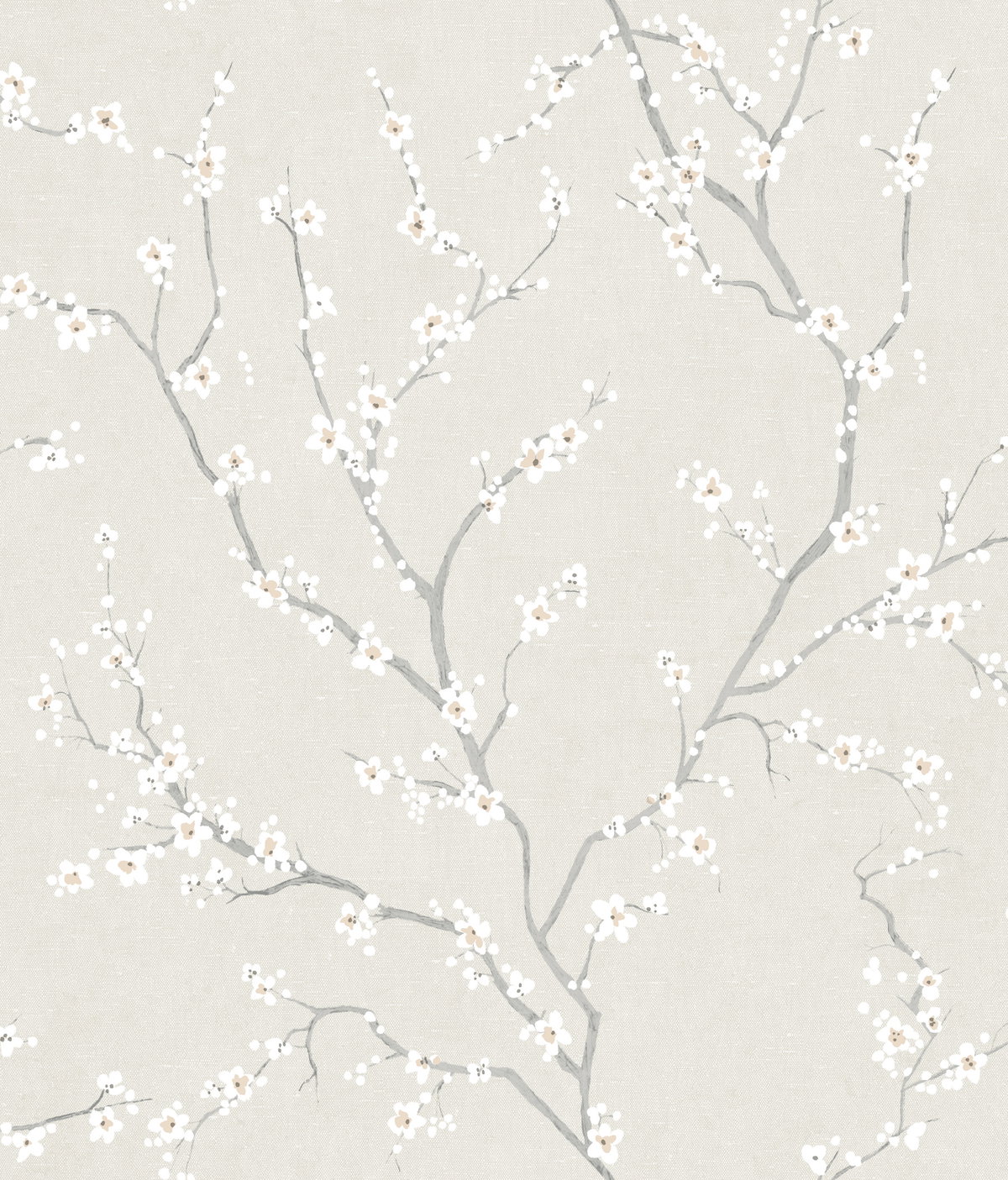 Cherry Blossom Pearl Peel & Stick Wallpaper, by York Wall, 16'6" length x 1'8.5" width x 0.02" depth