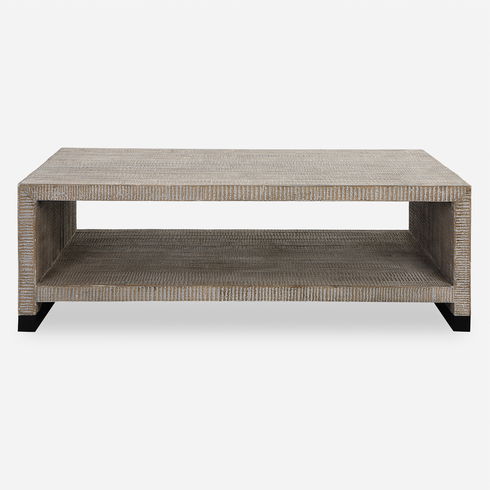 Bosk White Washed Coffee Table