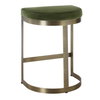 Ivanna Brass Moss Counter Stool, Counter & Bar Stool by Uttermost, 18" width x 26" height x 15" depth thumbnail 5
