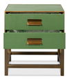 Gideon Shagreen Side Table, Watercress, Side & End Table by Sarreid, 22" length x 18" width x 24" height thumbnail 9
