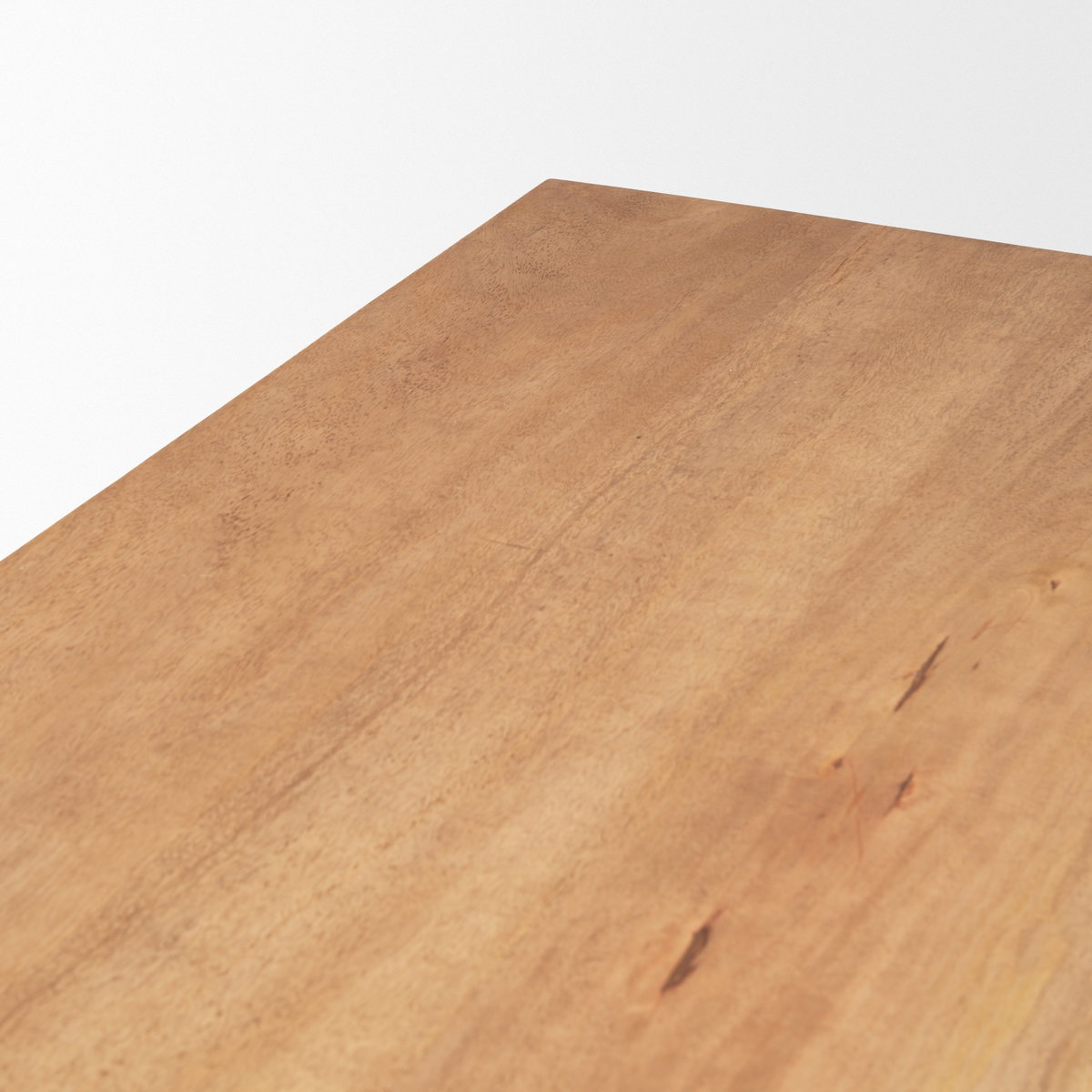 Suke 84'L x 42'W Rectangular Trestle Dining Table | Natural Wood | Seats 8, by Mercana, 84" length x 42" width x 30" height View 7
