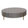 Chameau Large Coffee Table Black And White, by Moe's Home, 48" width x 12" height x 48" depth thumbnail 2