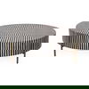 Chameau Large Coffee Table Black And White thumbnail 1