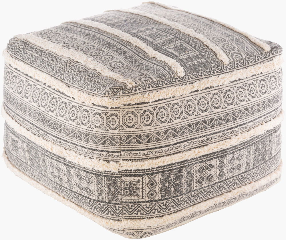Busan Pouf, Ottoman by Surya, 20" width x 14" height