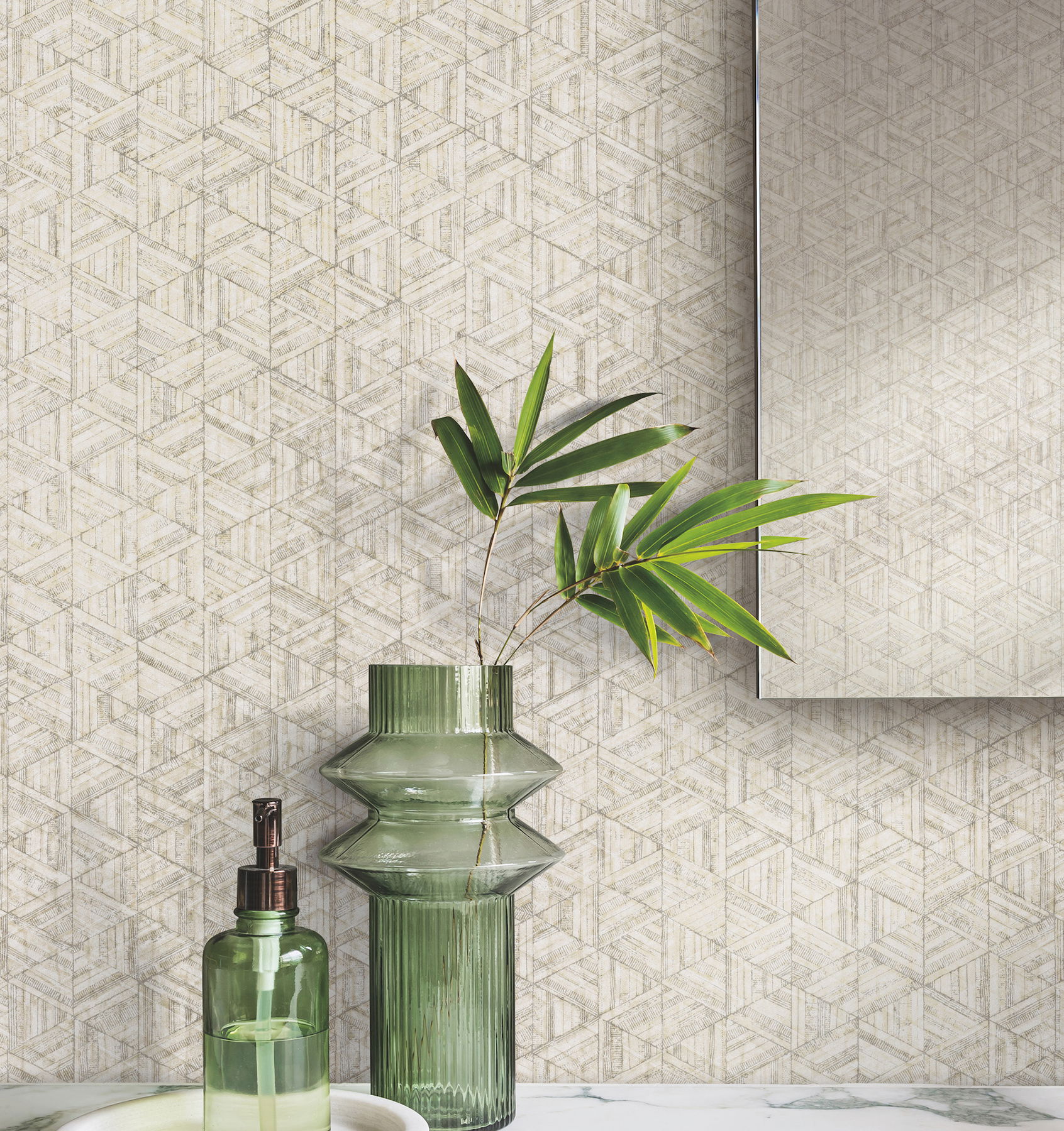Rune Bone Wallpaper, by York Wall, 27' length x 2'3" width x 0.02" depth View 2