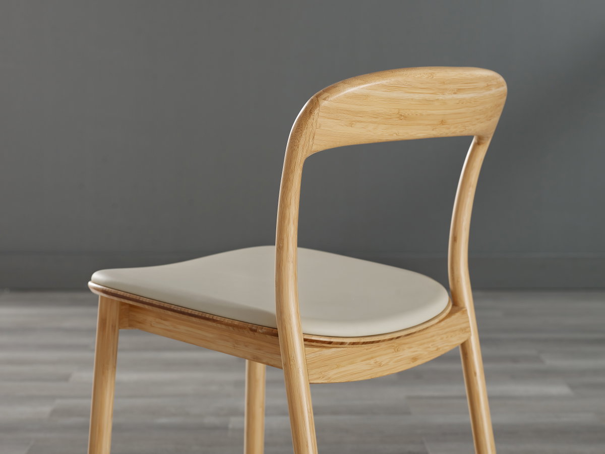 Hanna Dining Chair Leather Seat, Wheat (Set of 2), by Greenington, 18" length x 21.5" width x 30.75" height View 9