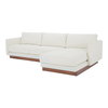 Vernon Right Sectional White, Sectional Sofa by Moe's Home, 112" width x 30.7" height x 63" depth thumbnail 2