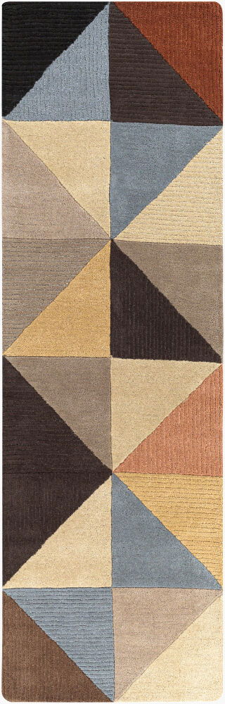 Kennedy Handmade Rug, by Surya, 8' length x 2'6" width