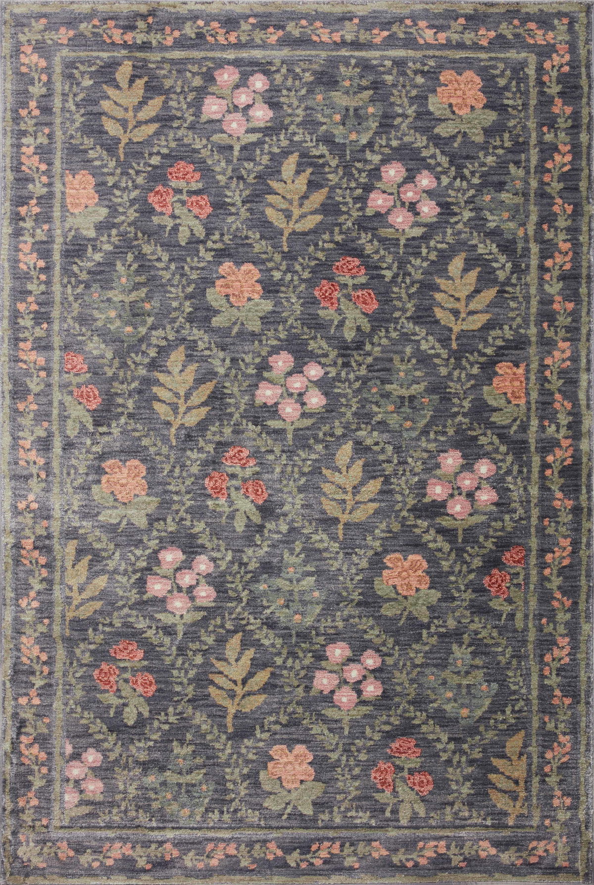 Rifle Paper Co. x Loloi Fiore Rug, 2'7" length x 4' width View 1