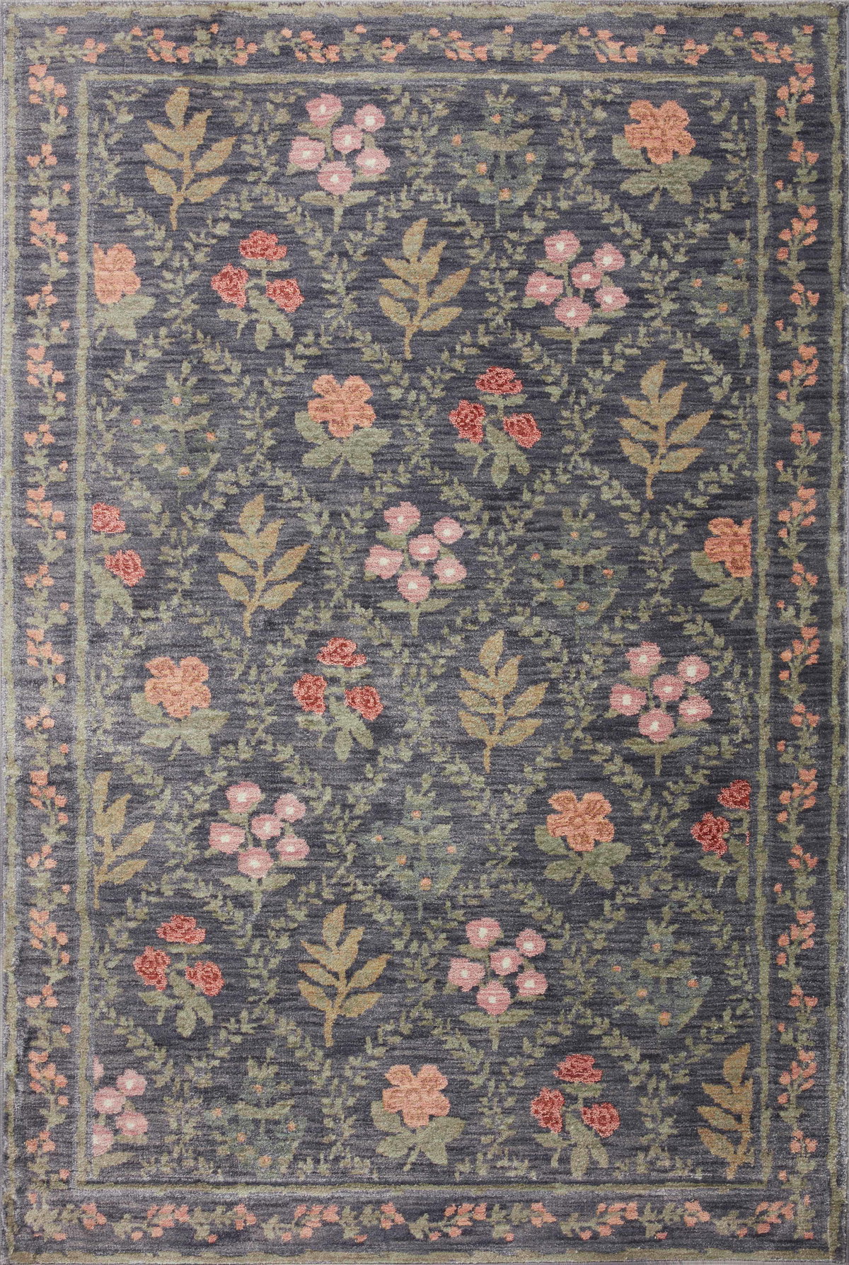 Rifle Paper Co. x Loloi Fiore Rug, 2'7" length x 4' width View 1