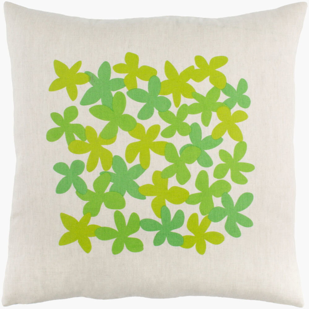Little Flower Accent Pillow, Decorative Pillow by Surya, 18" length x 18" width