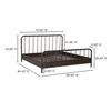 Vivian King Bed Dark Brownn, by Moe's Home, 79" width x 45" height x 84.45" depth thumbnail 16