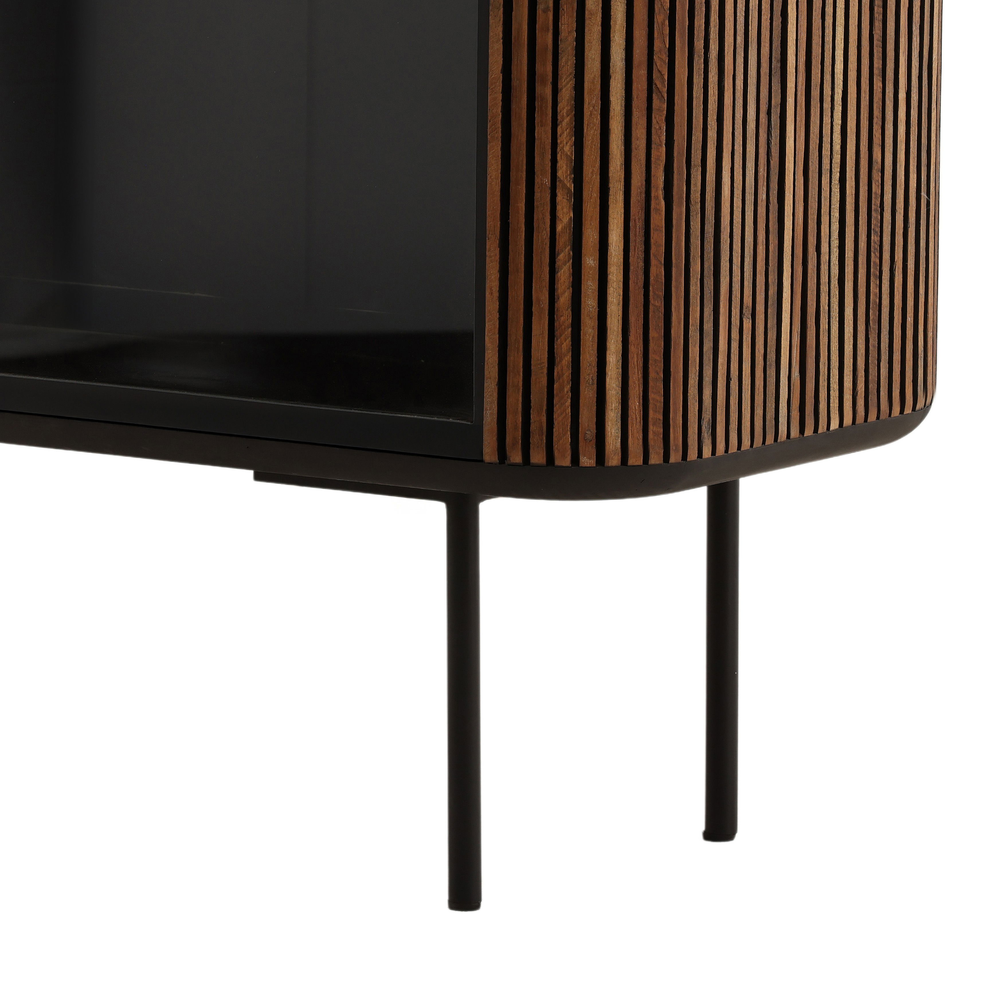 Dabney Glass Cabinet Natural large image 