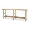 Rosie 76.8' Blonde Wood Console Table, by Mercana, 76.75" length x 16" width x 30" height thumbnail 1
