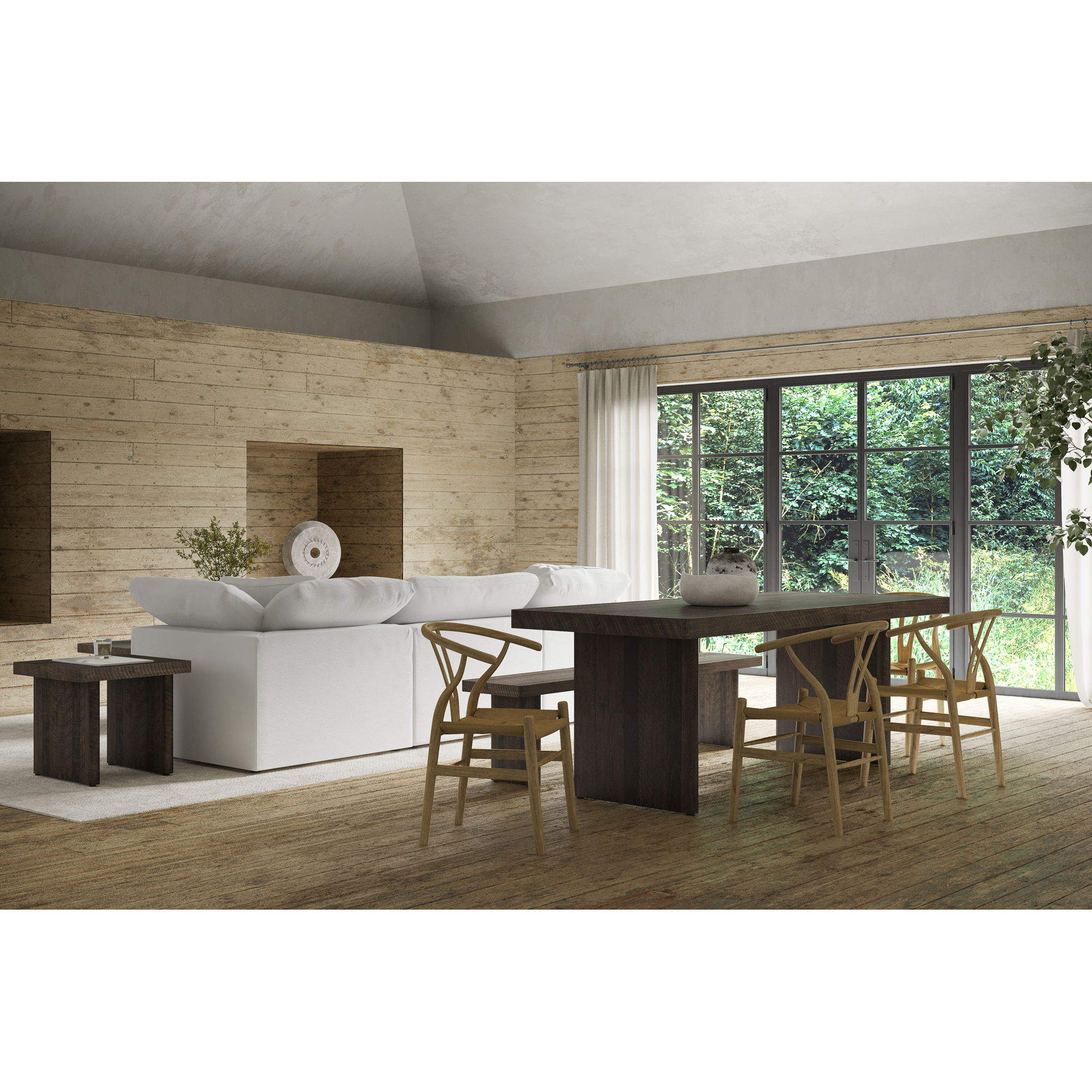 Monterey Dining Table Aged Brown large image 
