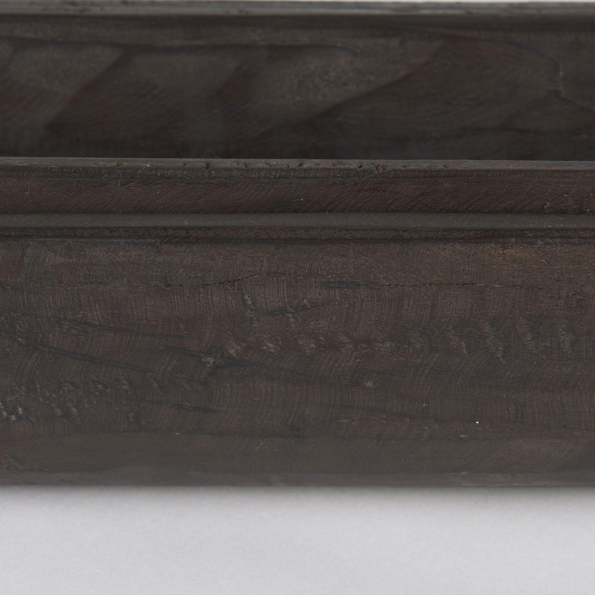 Athena Set of 2 Extra Large Black-Brown Reclaimed Wood Trays large image 