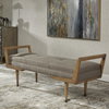 Waylon Mid-Century Modern Bench, Benche by Uttermost, 59.25" width x 23" height x 20" depth thumbnail 2