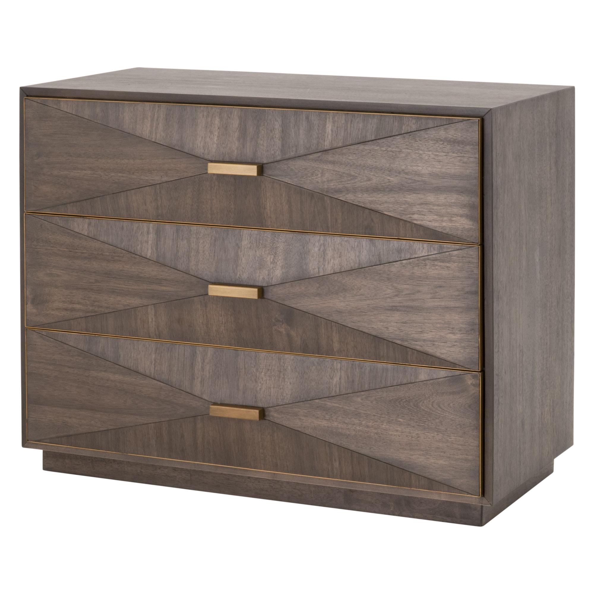 Wynn 3-Drawer Nightstand, by Essentials for Living, 38" width x 30.25" height x 19.5" depth View 3
