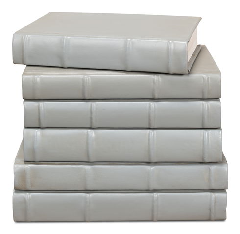 Books, Set Of 12, Antique Grey