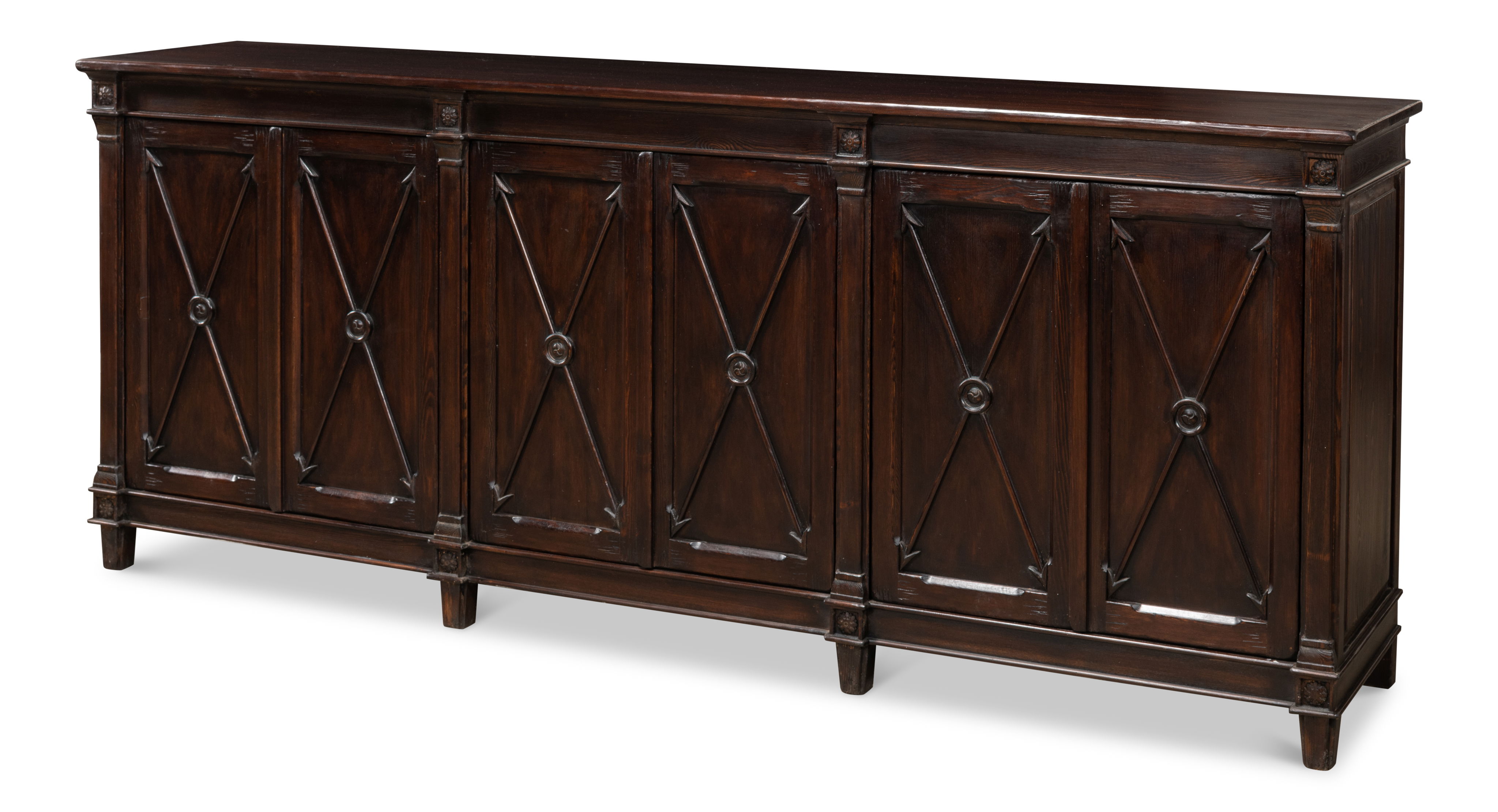 Marksman Sideboard  Dark Brown large image 