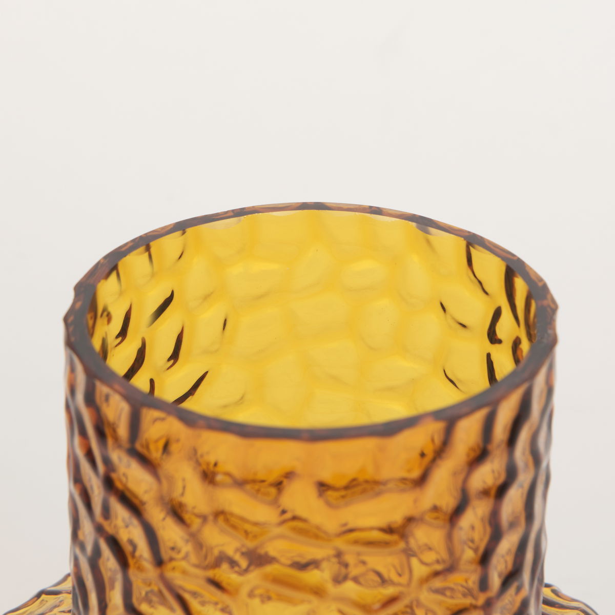 Jolene 7' Amber Waterglass Glass Vase, by Mercana, 6.3" length x 6.3" width x 7.2" height View 8