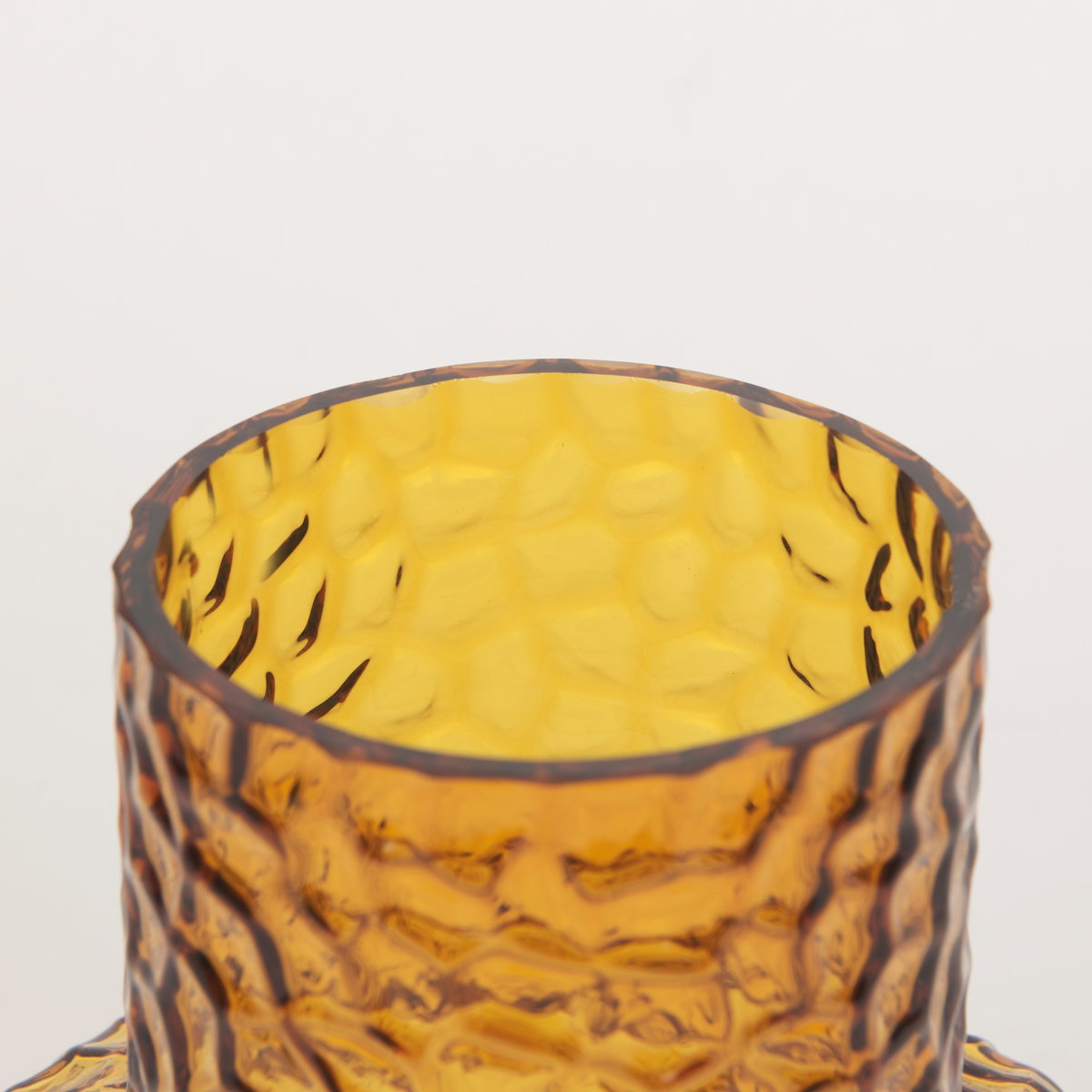 Jolene 7' Amber Waterglass Glass Vase, by Mercana, 6.3" length x 6.3" width x 7.2" height View 8