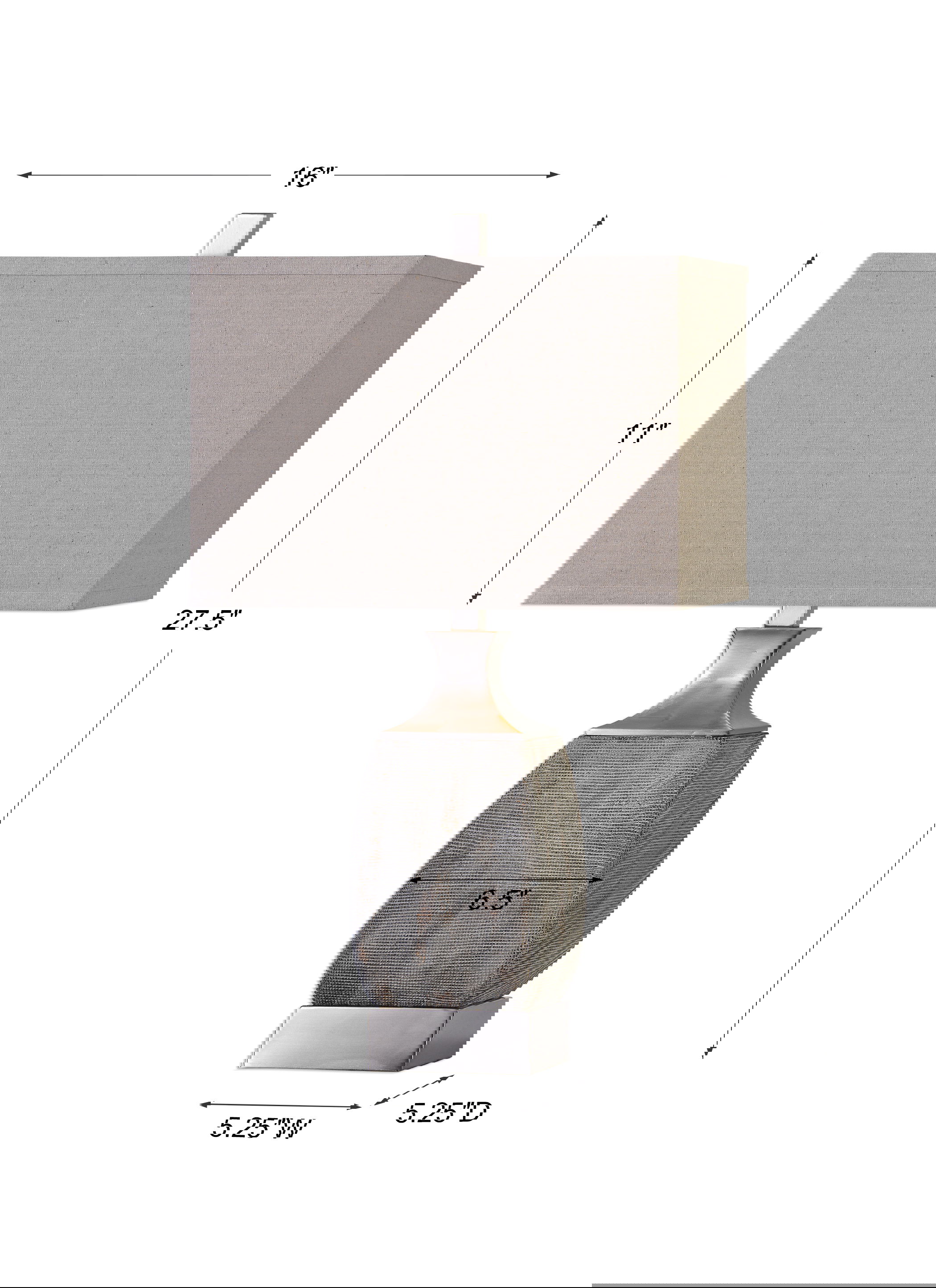 Caffaro Rust Bronze Table Lamp, by Uttermost, 16" width x 27.5" height x 10" depth View 3