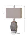 Caffaro Rust Bronze Table Lamp, by Uttermost, 16" width x 27.5" height x 10" depth thumbnail 3