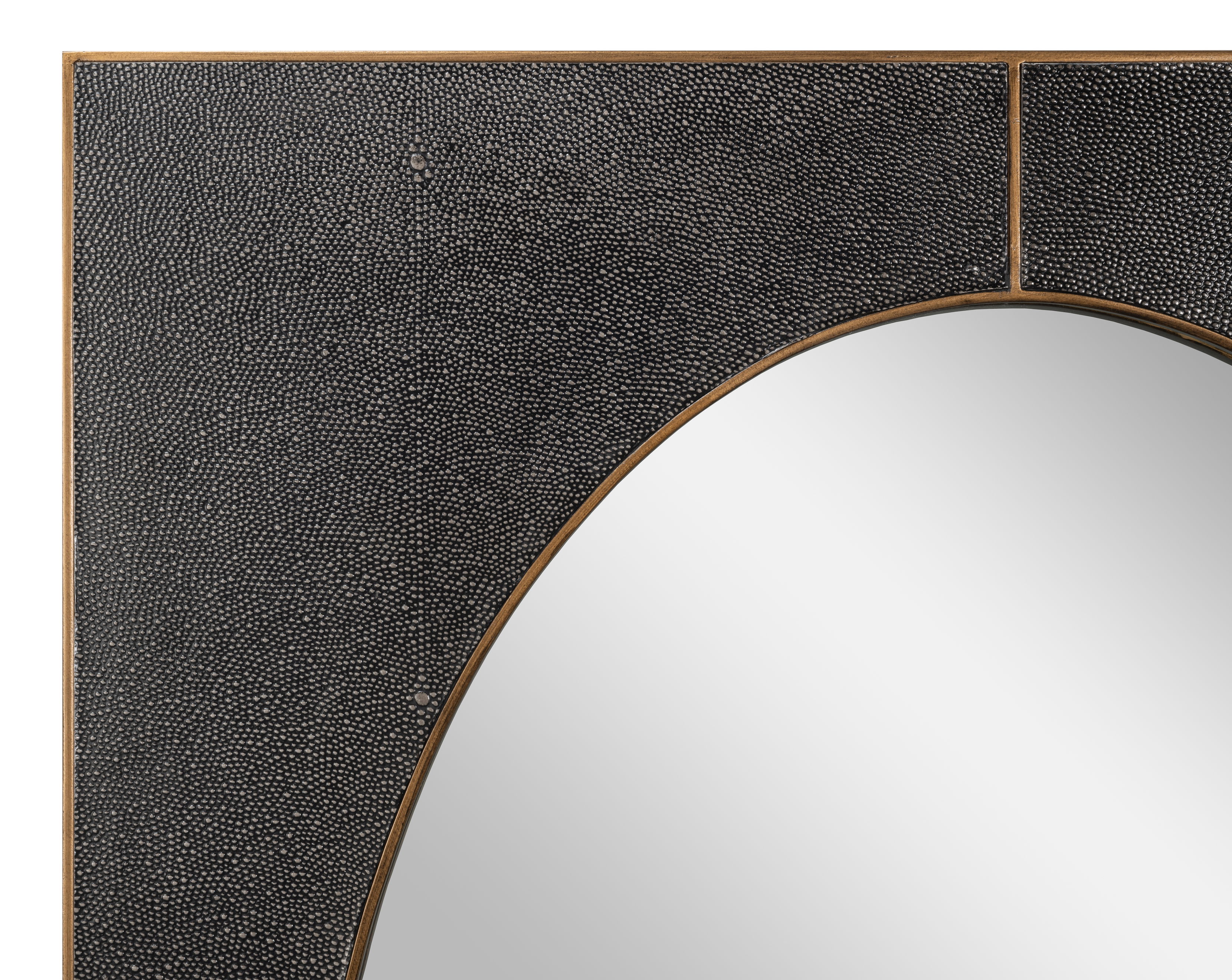Francis Mirror,Shagreen,Antique Grey, by Sarreid, 28" length x 1" width x 43" height View 10