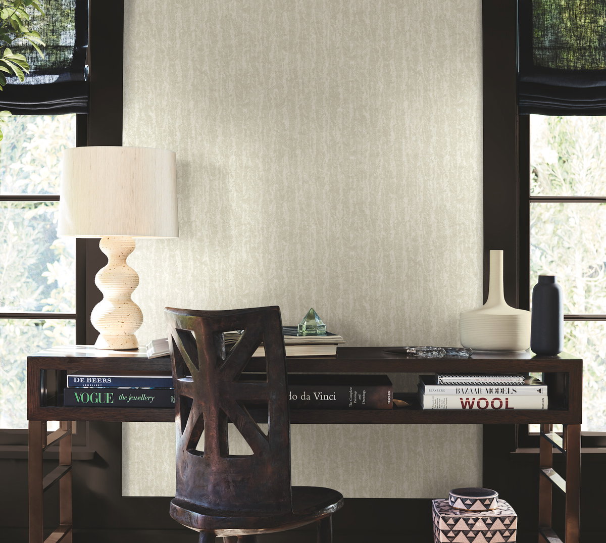 Juju Beige Wallpaper, by York Wall, 27' length x 2'3" width x 0.02" depth View 3