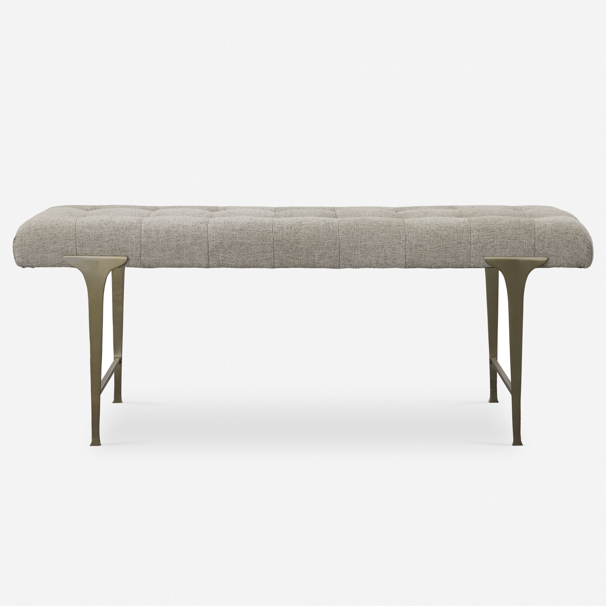 Imperial Upholstered Gray Bench large image 