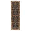 Poeme Hand-Woven Tufted Wool Dark Blue Area Rug thumbnail 1