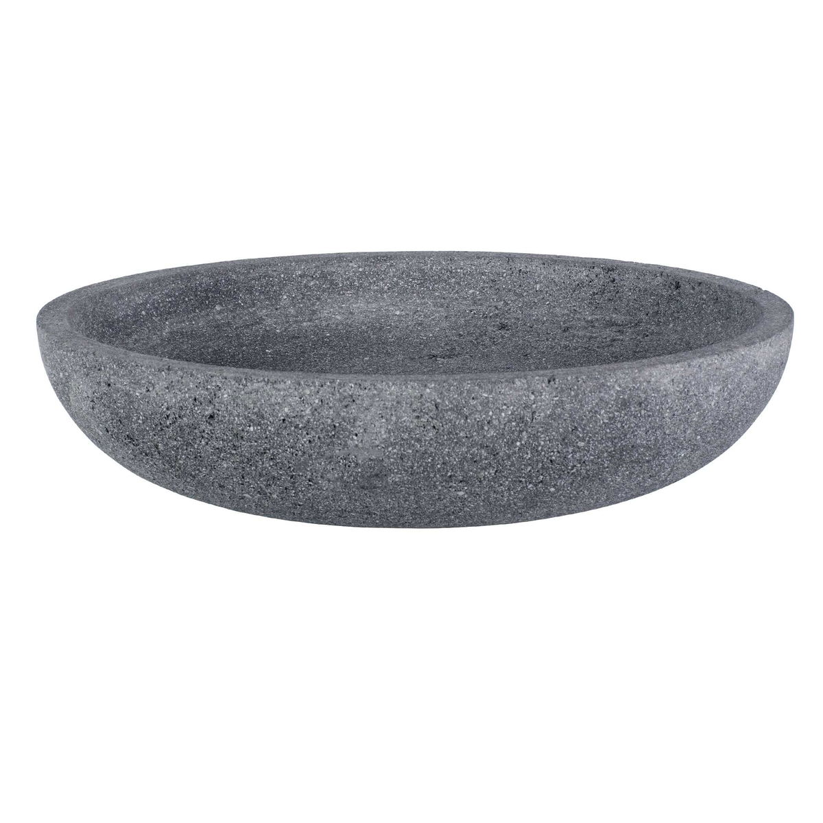 Ashen Earth Outdoor Bowl, Decorative Tray by Uttermost, 16" width x 3.5" height x 16" depth View 4