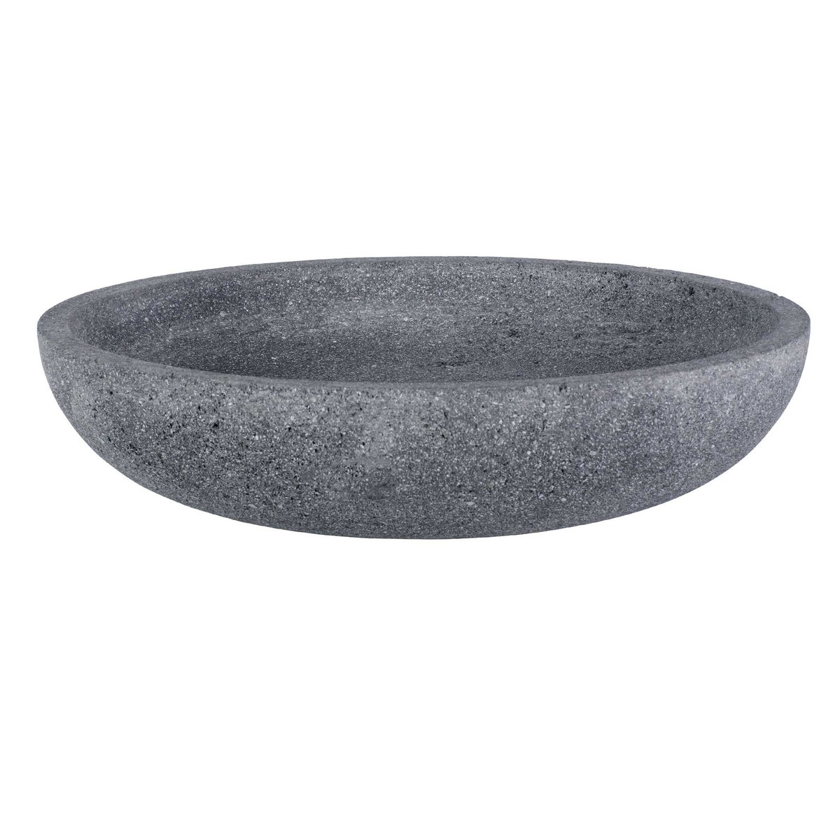 Ashen Earth Outdoor Bowl, Decorative by Uttermost, 16" width x 3.5" height x 16" depth View 4