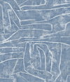 Urban Chalk Blue Peel & Stick Wallpaper, by York Wall, 20' length x 1'8.5" width x 0.02" depth thumbnail