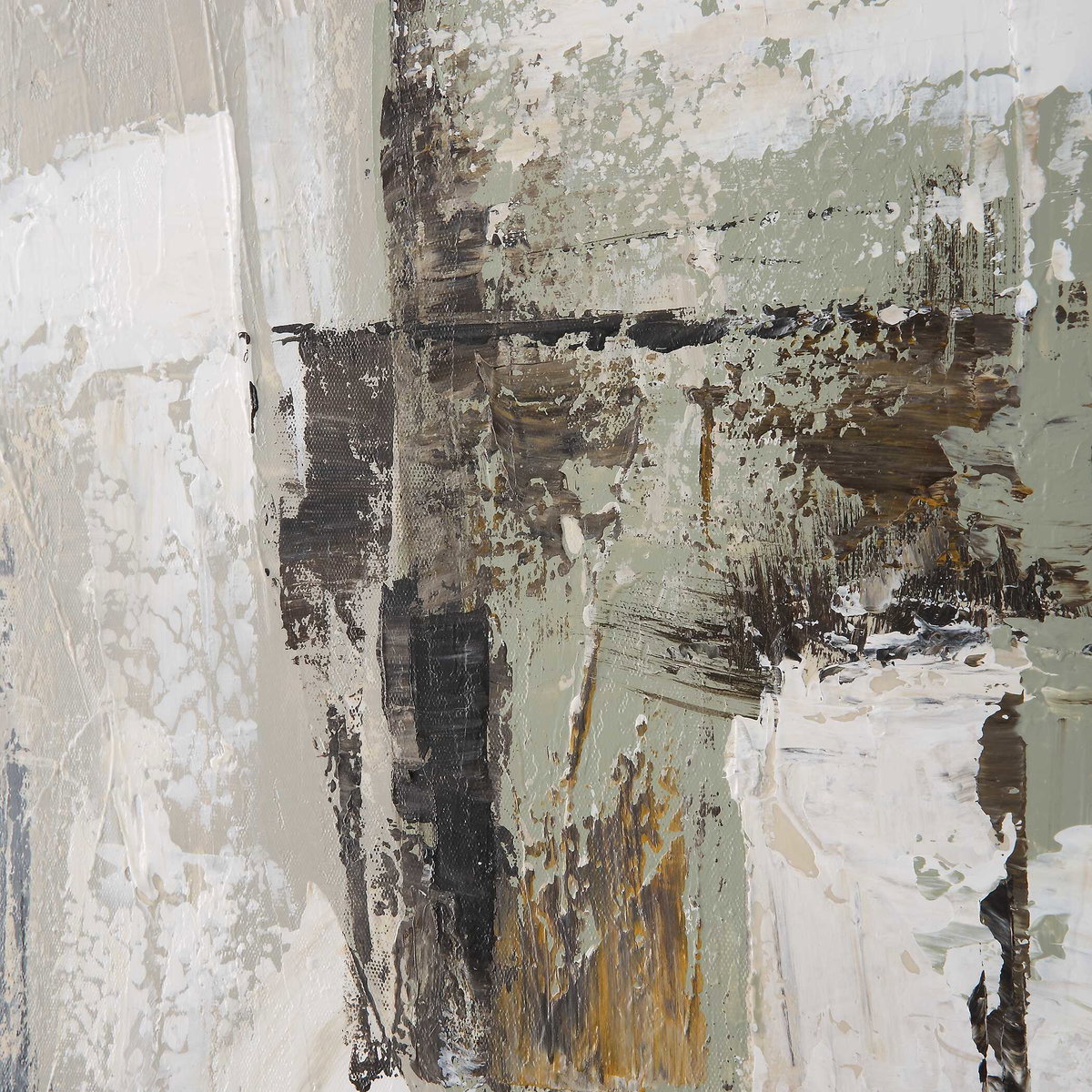 Intuition Hand Painted Abstract Art, by Uttermost, 51.5" width x 41.5" height x 1.5" depth View 6