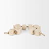 Mala Beige Paper Mache Cube Garland, Decorative Object by Mercana, 40" length x 2" width x 2" height thumbnail 6