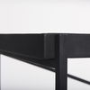 Trey 72.0'L x 16.0'W x 30.0'H Black Metal with Glass Console Table, by Mercana, 72" length x 16.25" width x 30" height thumbnail 11