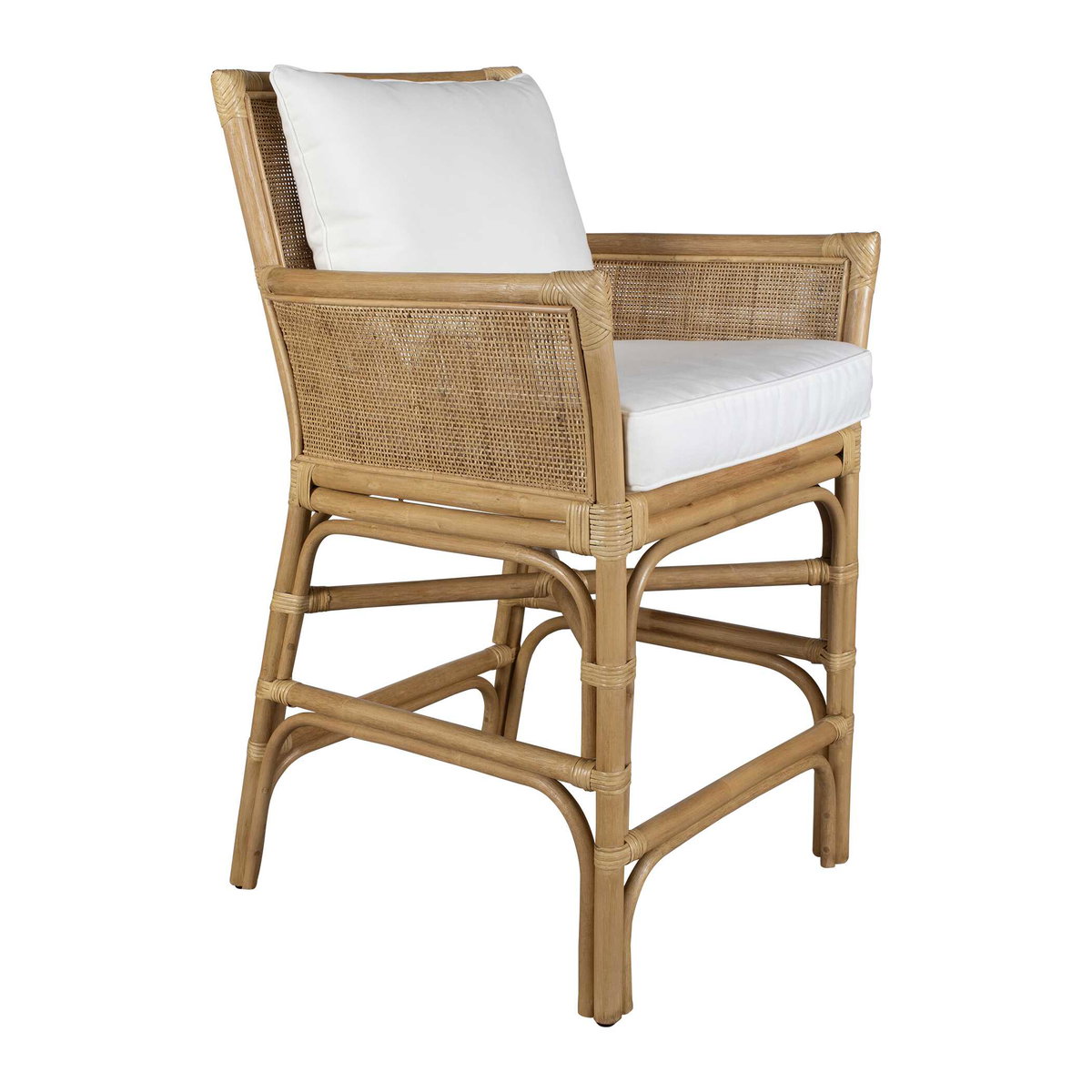 Pacific Rattan Counter Stool, Counter & Bar Stool by Uttermost, 24.5" width x 39.5" height x 23.8" depth View 4