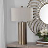 Taria Brushed Brass Table Lamp, by Uttermost, 18" width x 31.5" height x 18" depth thumbnail 5
