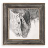Custom Black And White Horses Print, Art by Uttermost, 31.5" width x 31.5" height x 2.75" depth thumbnail 1