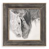 Custom Black And White Horses Print, Painting by Uttermost, 31.5" width x 31.5" height x 2.75" depth thumbnail 1