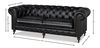 Castered Chesterfield Sofa,Onyx Black thumbnail 12
