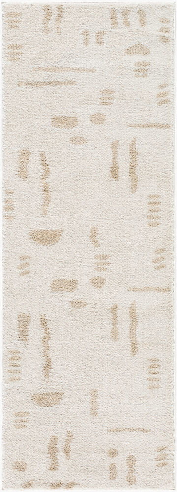 Fossay Shag Machine Woven Rug, by Surya, 7'2.61" length x 2'7.5" width