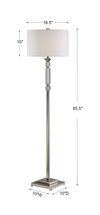 Volusia Nickel Floor Lamp thumbnail 2