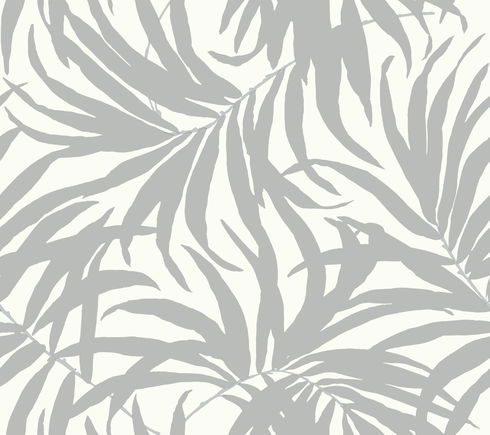 Bali Leaves Metallic Peel & Stick Wallpaper