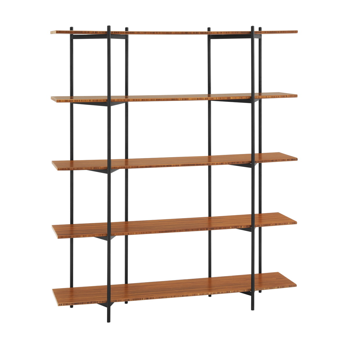 Studio Plus Metal Shelf, Amber, Shelving & Bookcase by Greenington, 13.5" length x 55" width x 66" height View 1