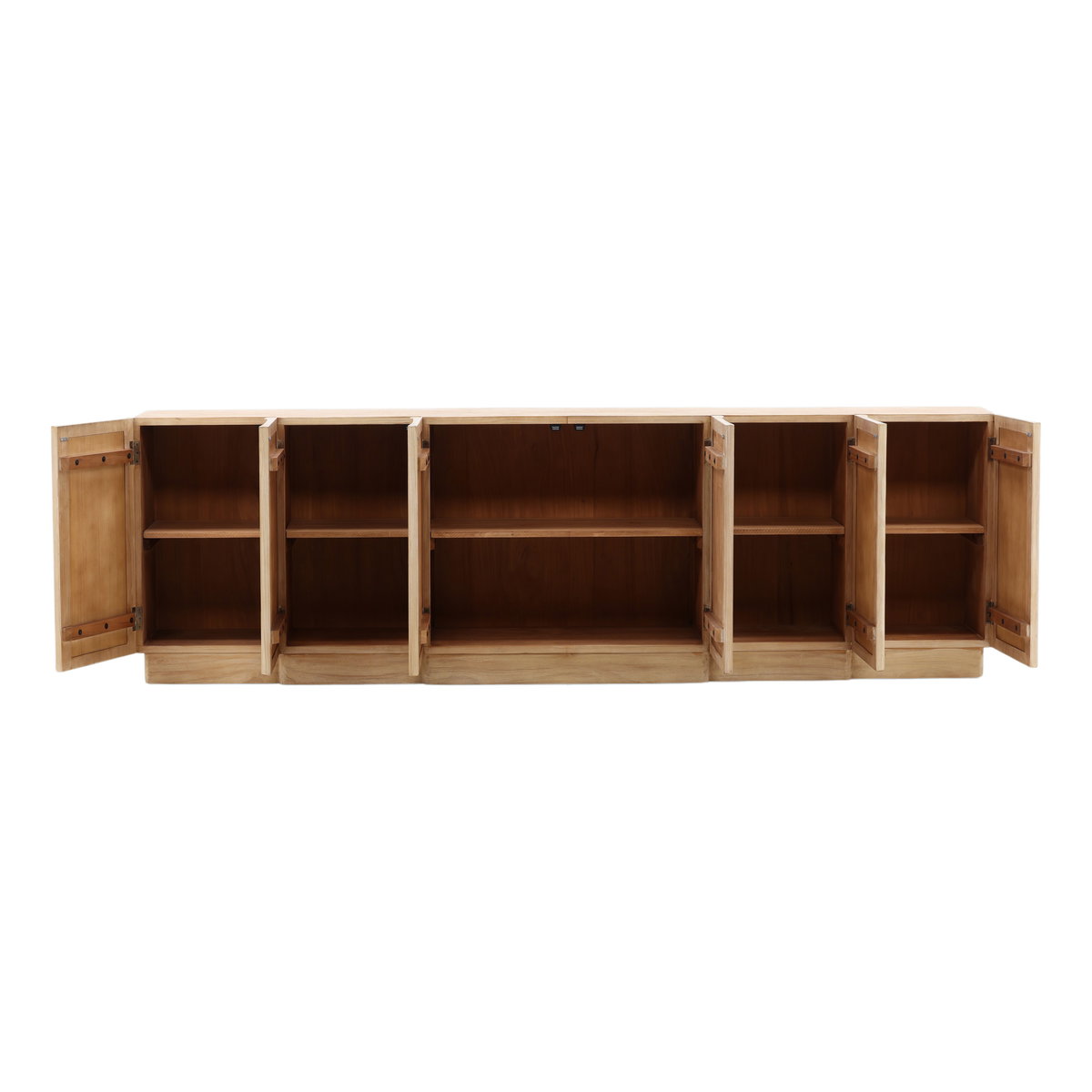Emiliano Sideboard Light Natural, Sideboards & Buffet by Dovetail, 109" width x 34" height x 20" depth View 5
