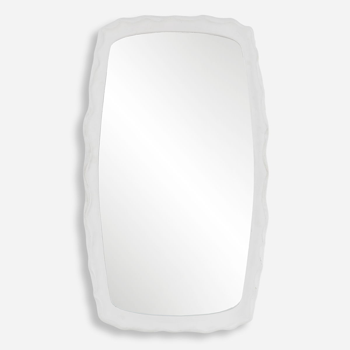Marbella White Mirror, by Uttermost, 22" width x 37.8" height x 2.5" depth View 1